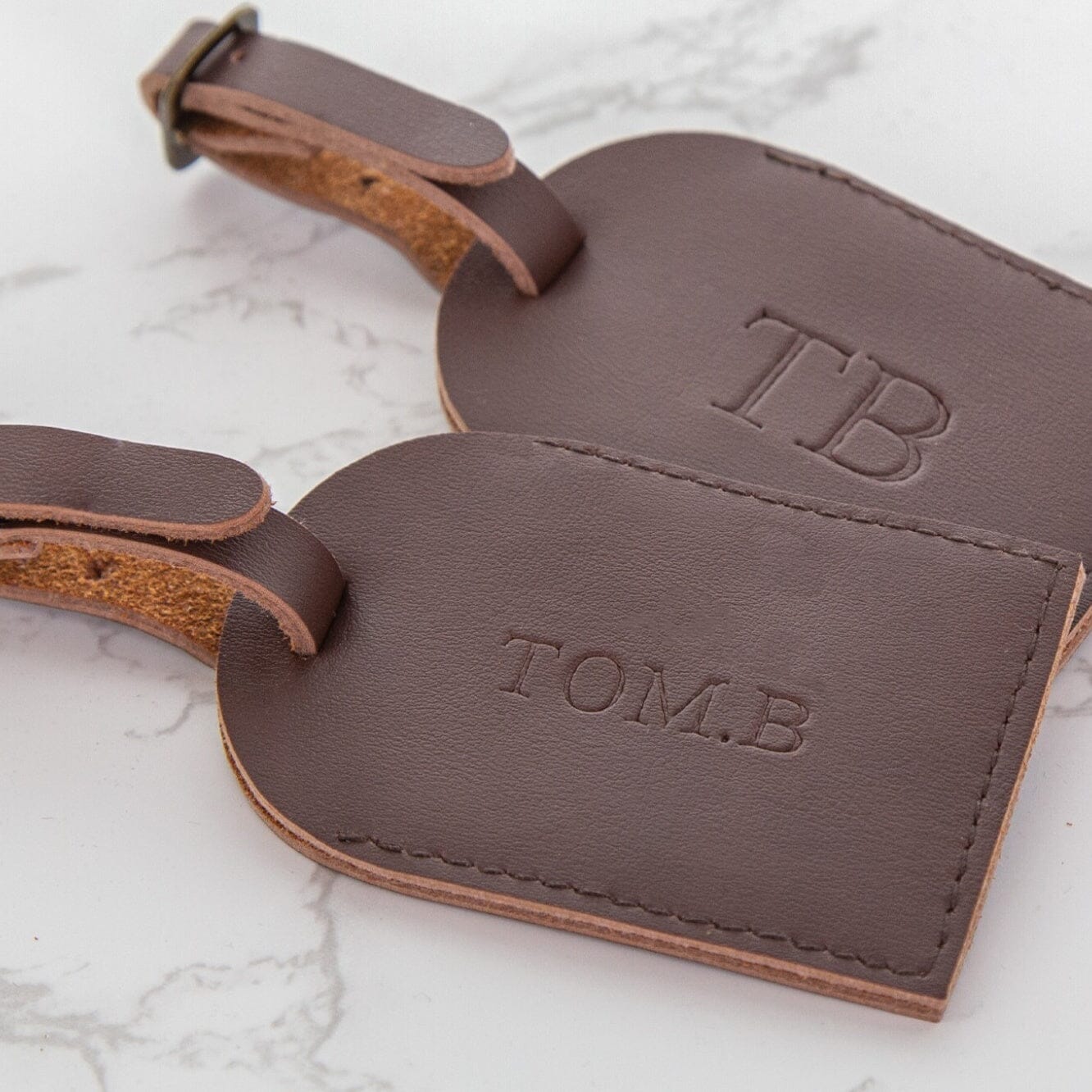 debossed luggage tag