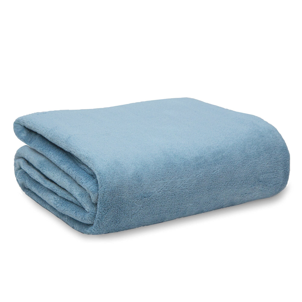 snuggle touch blanket in blue