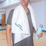 man in a gym with a sweat towel
