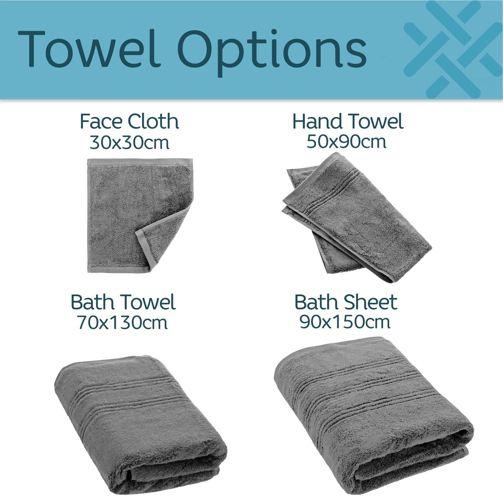 opulence towel range size options