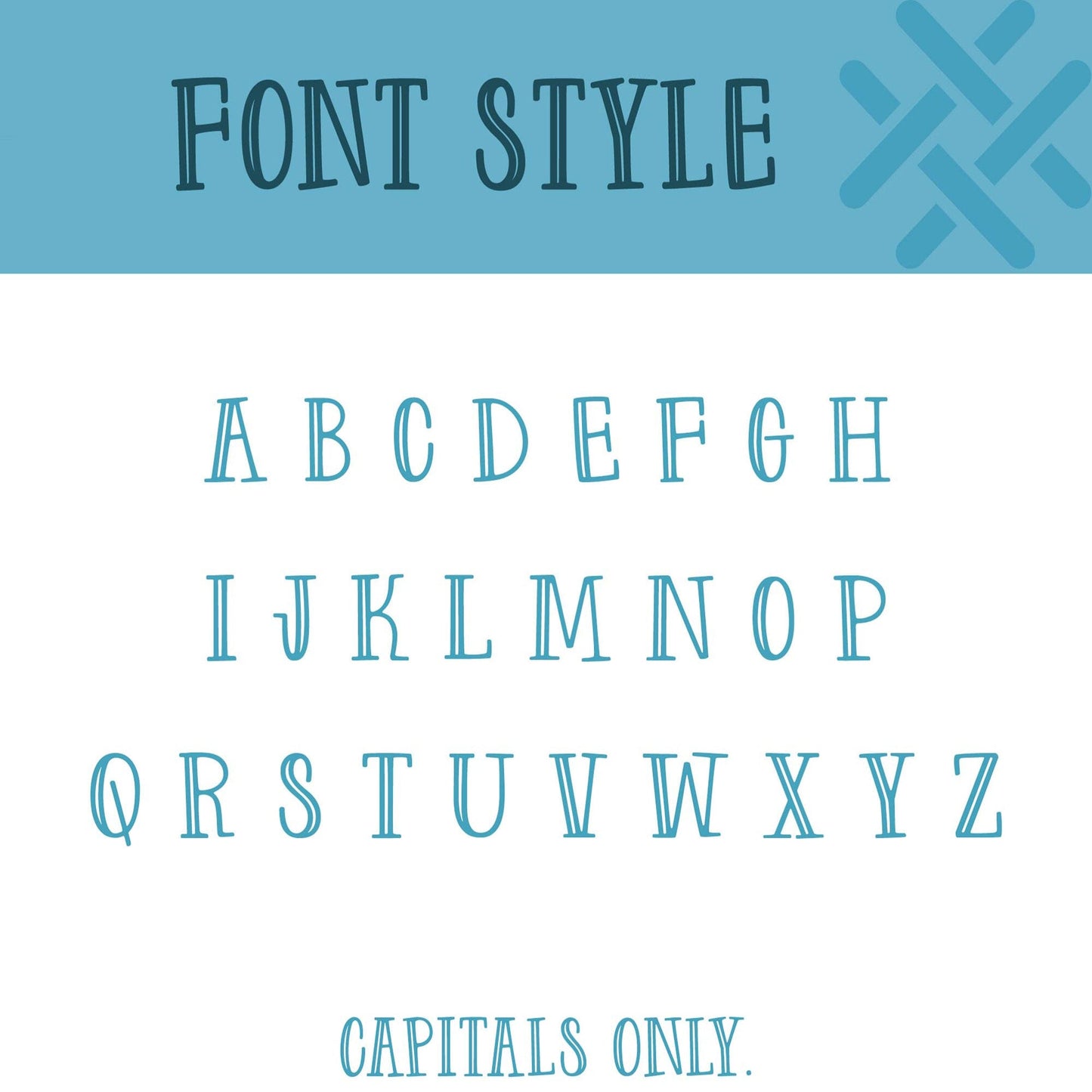 Font syle infographic