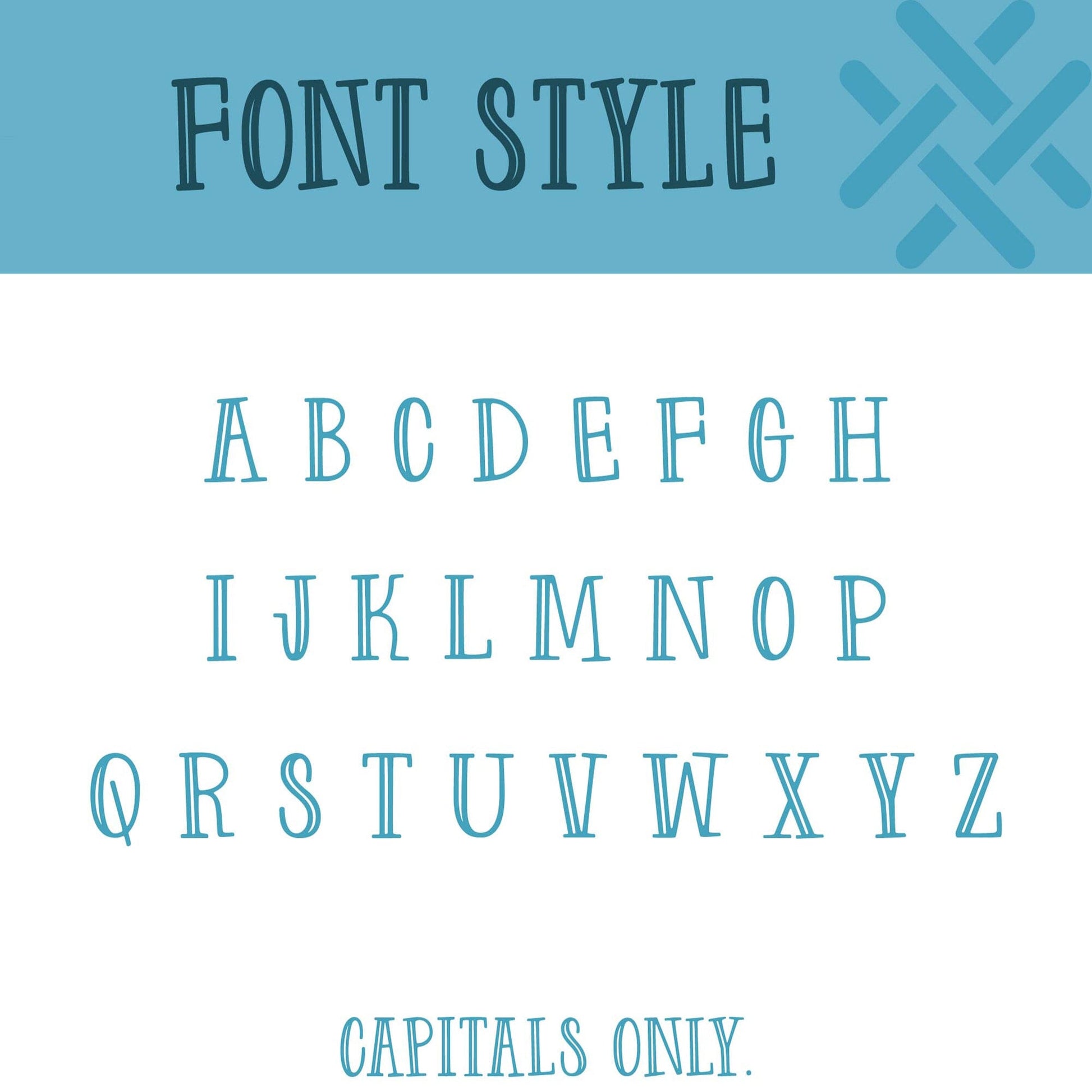 Font syle infographic