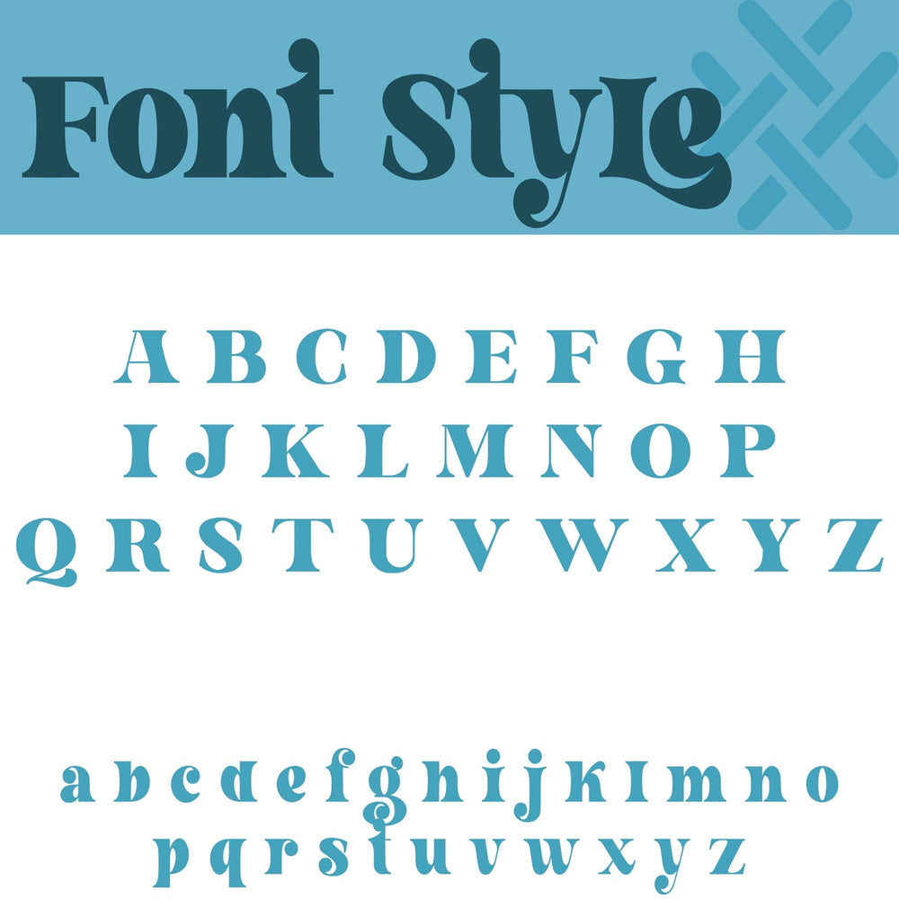 Font syle infographic