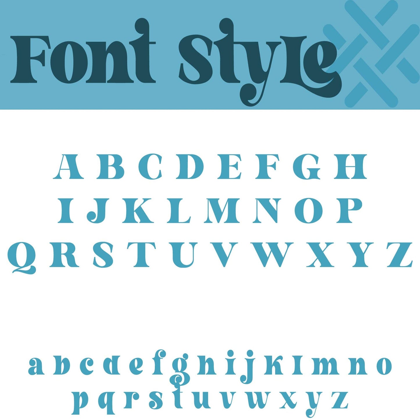 Font syle infographic