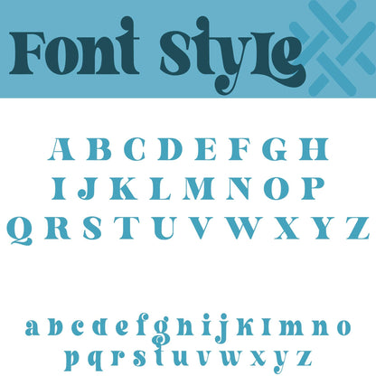 Font syle infographic