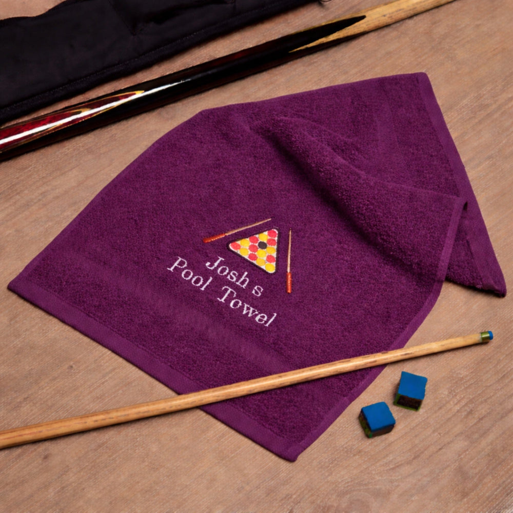 aubergine pool towel