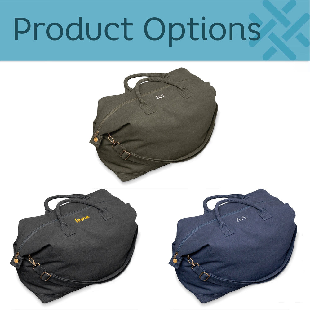 personalised-recycled-canvas-weekend-travel-bag