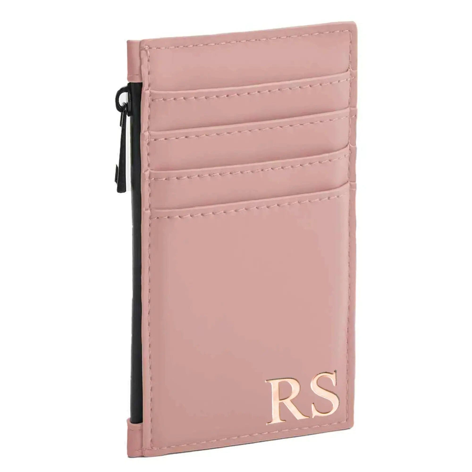 Personalised card holder pink