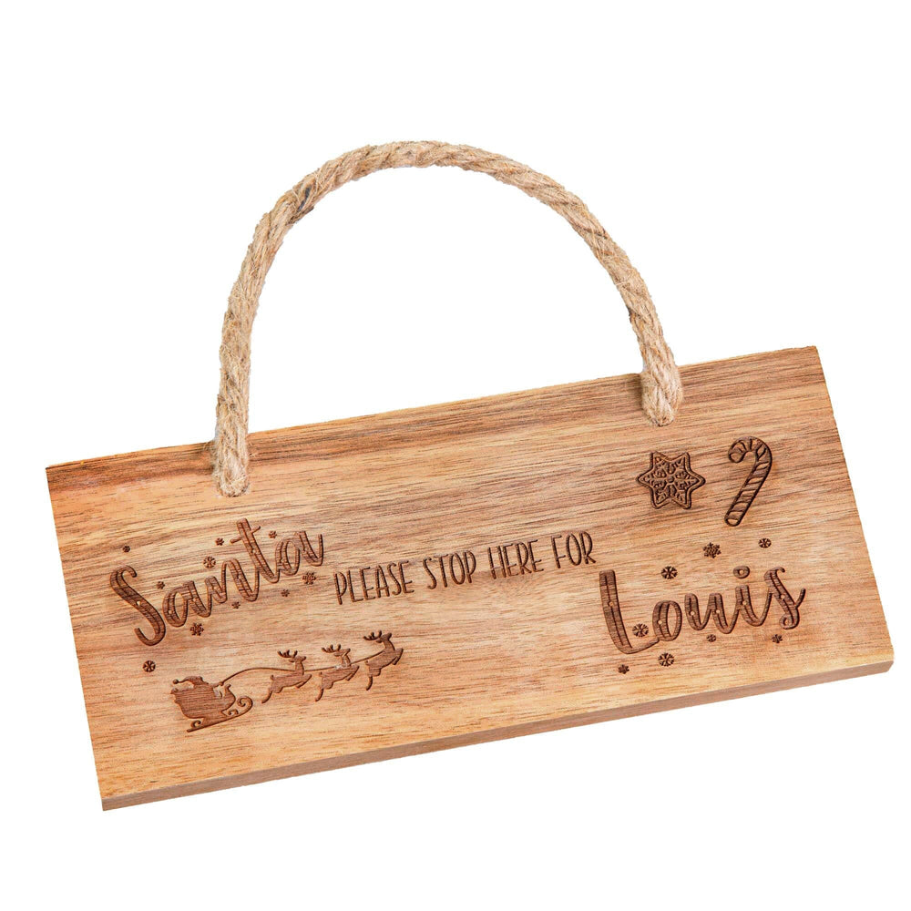 personalised-santa-stop-here-wooden-sign