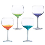 Set Of Four Coloured Gin Glasses