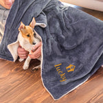 dog under a blanket