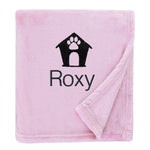 Personalised Shimmering Dog Throw with Pet Logo