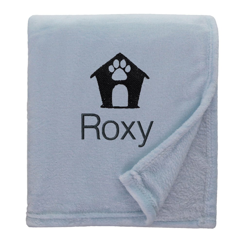 Personalised Shimmering Dog Throw with Pet Logo