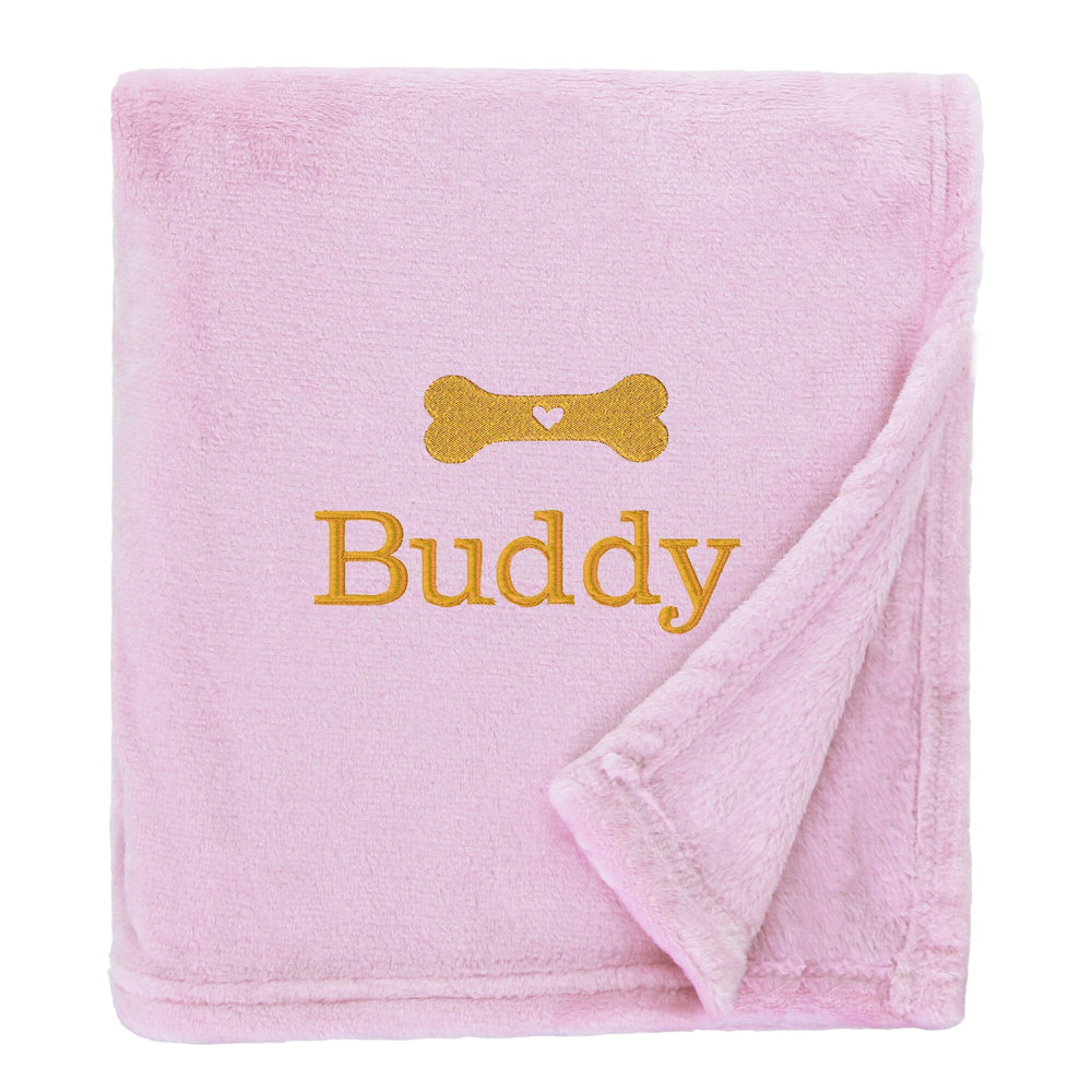 Personalised Shimmering Dog Throw with Pet Logo