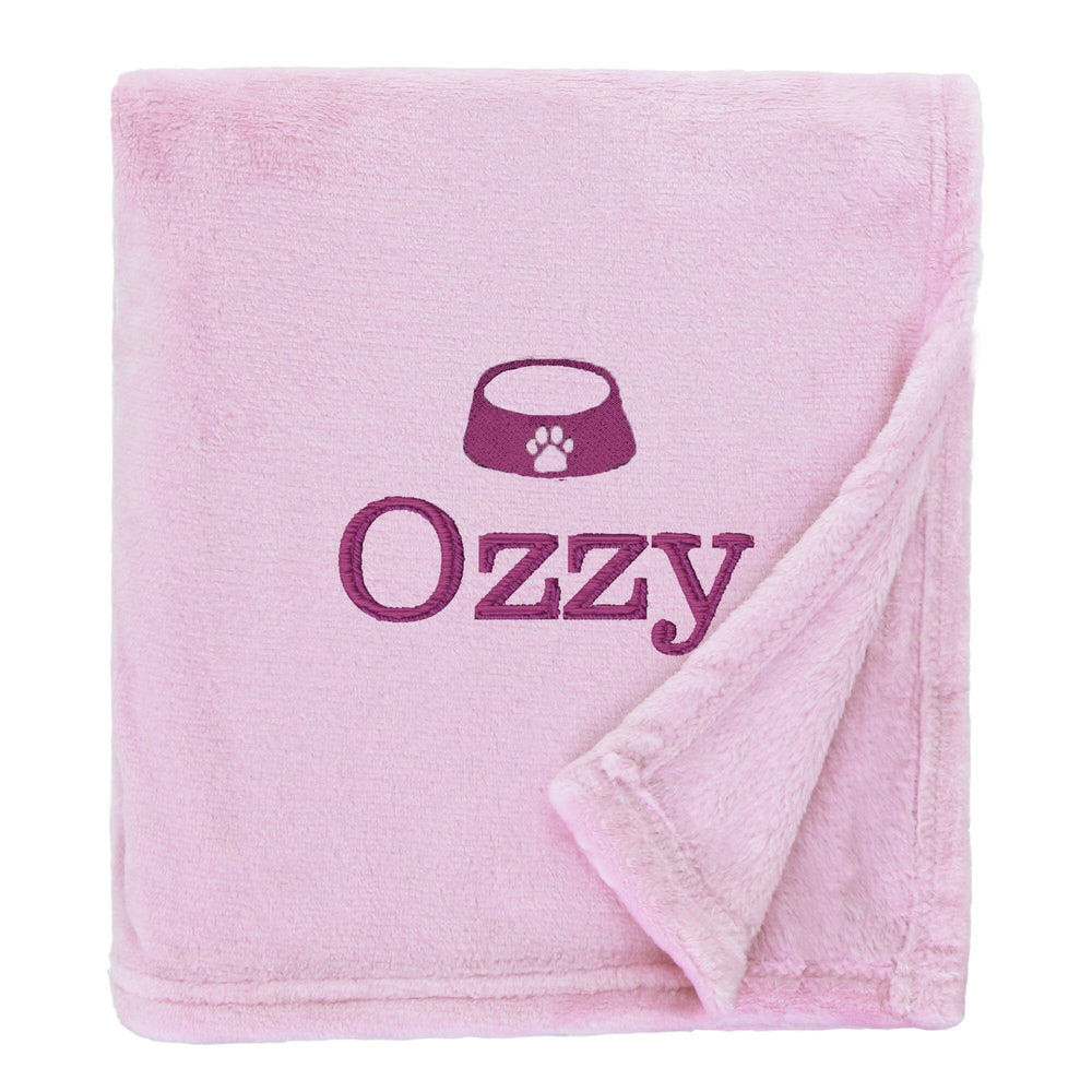 Personalised Shimmering Dog Throw with Pet Logo