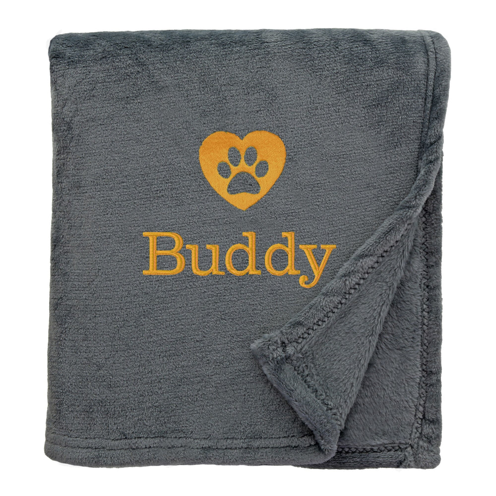 Personalised Shimmering Dog Throw with Pet Logo