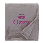 Personalised Shimmering Dog Throw with Pet Logo