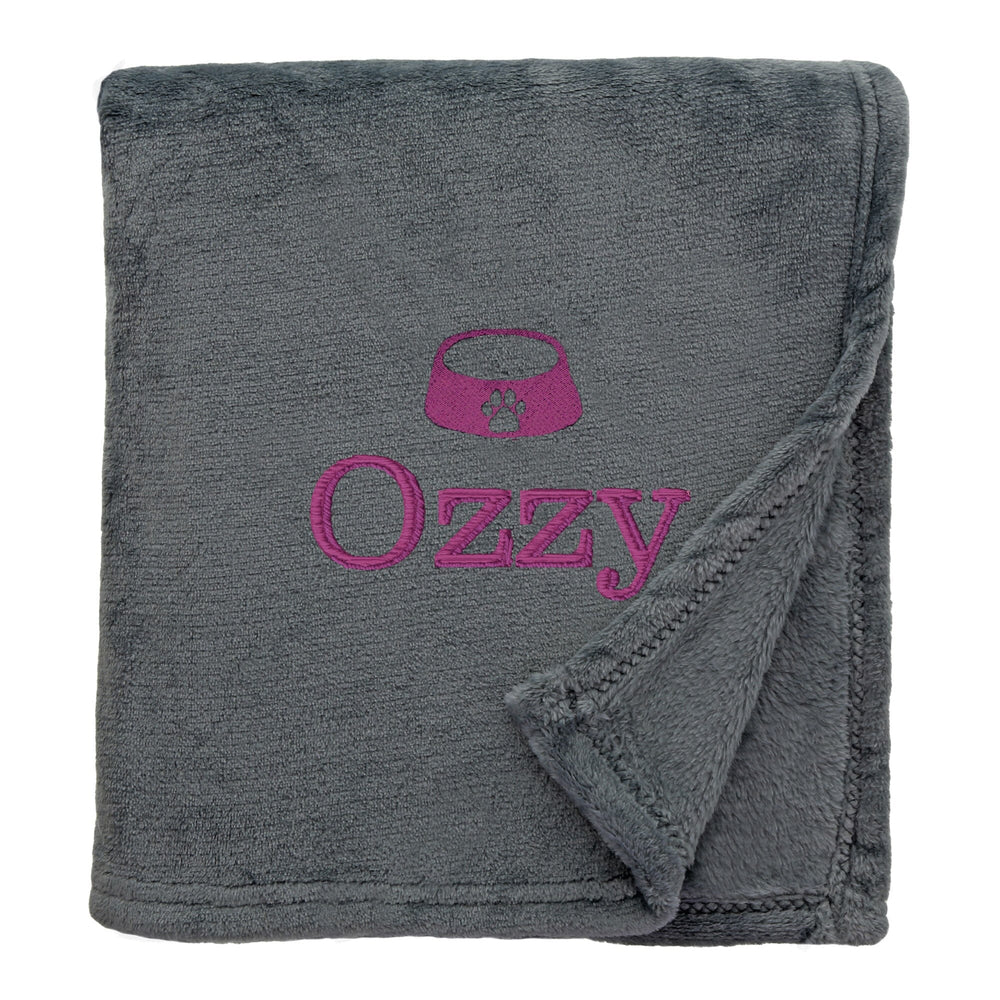 Personalised Shimmering Dog Throw with Pet Logo