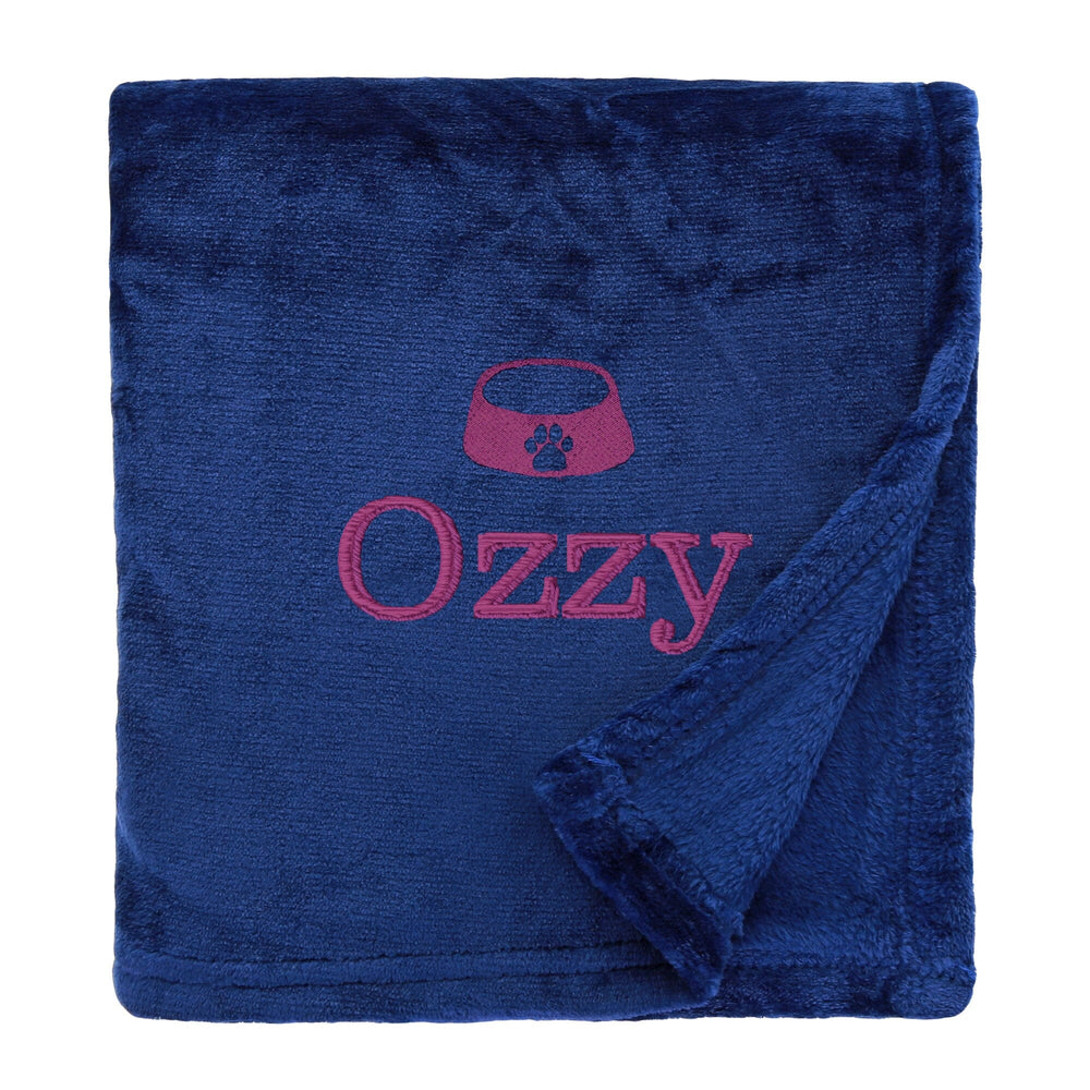 Personalised Shimmering Dog Throw with Pet Logo