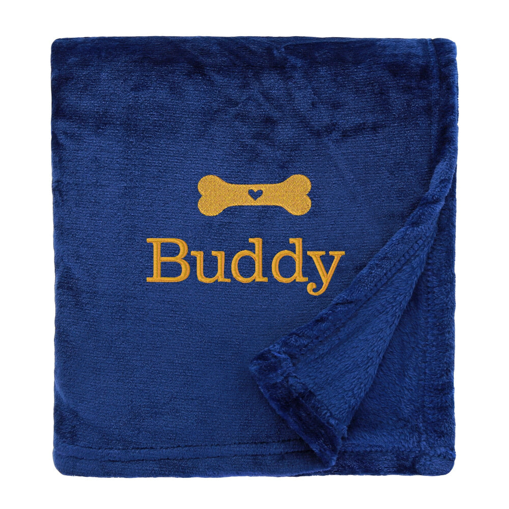 Personalised Shimmering Dog Throw with Pet Logo