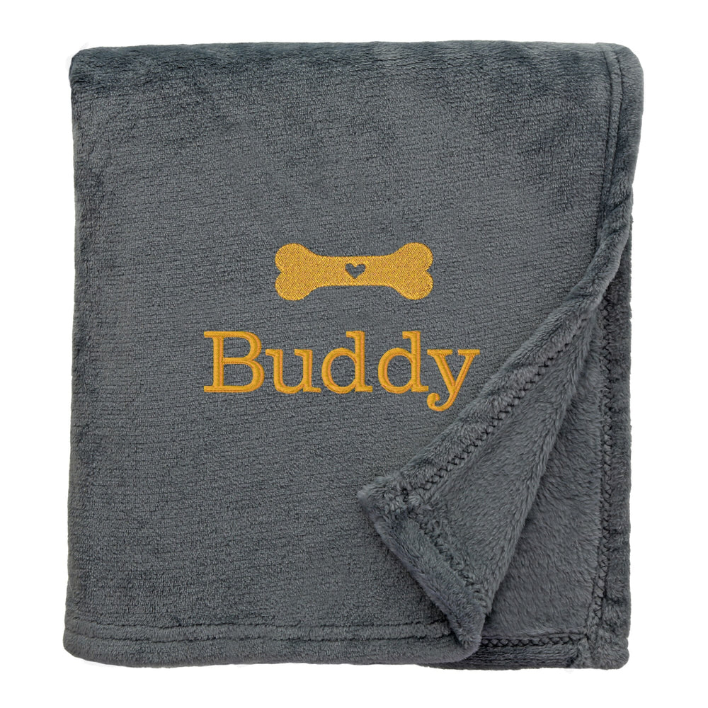 Personalised Shimmering Dog Throw with Pet Logo