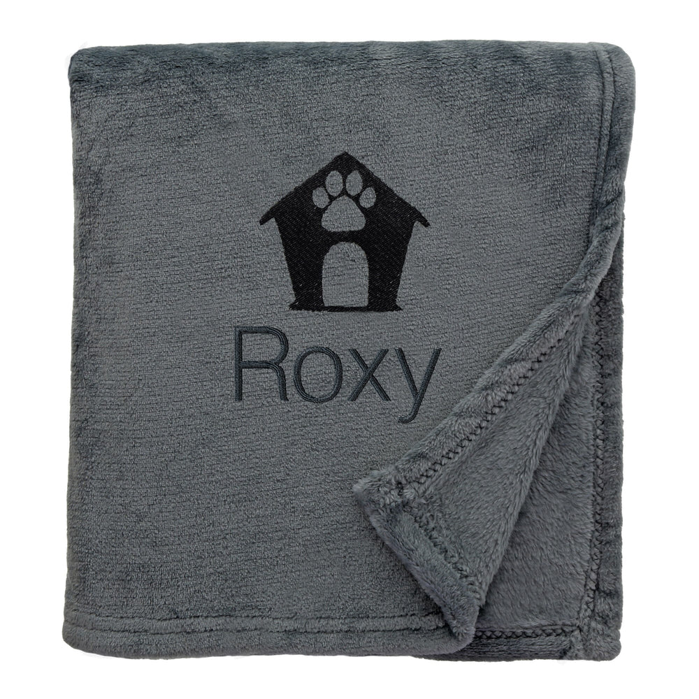 Personalised Shimmering Dog Throw with Pet Logo