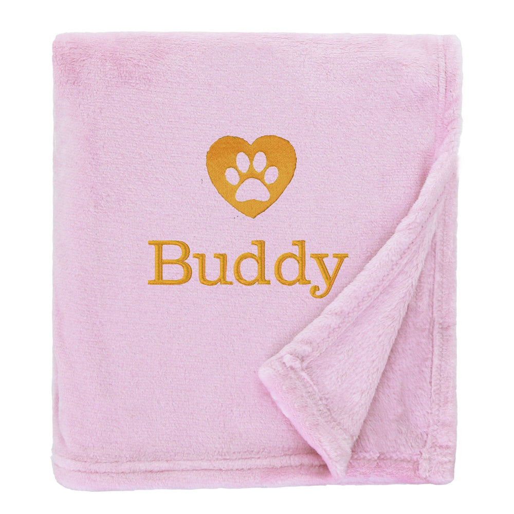 Personalised Shimmering Dog Throw with Pet Logo