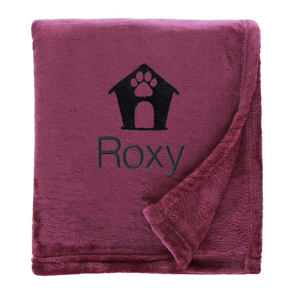 Personalised Shimmering Dog Throw with Pet Logo