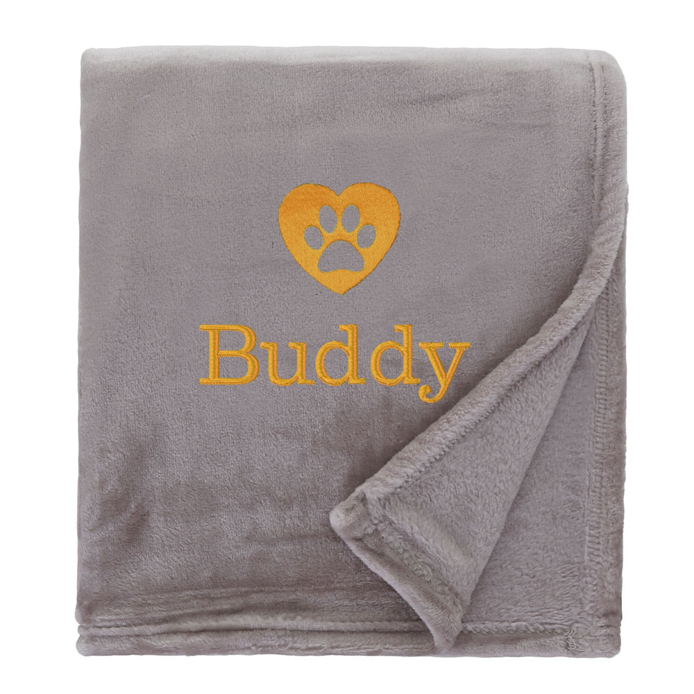 Personalised Shimmering Dog Throw with Pet Logo