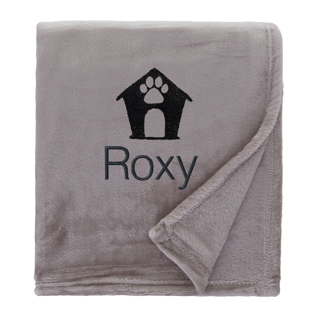 Personalised Shimmering Dog Throw with Pet Logo