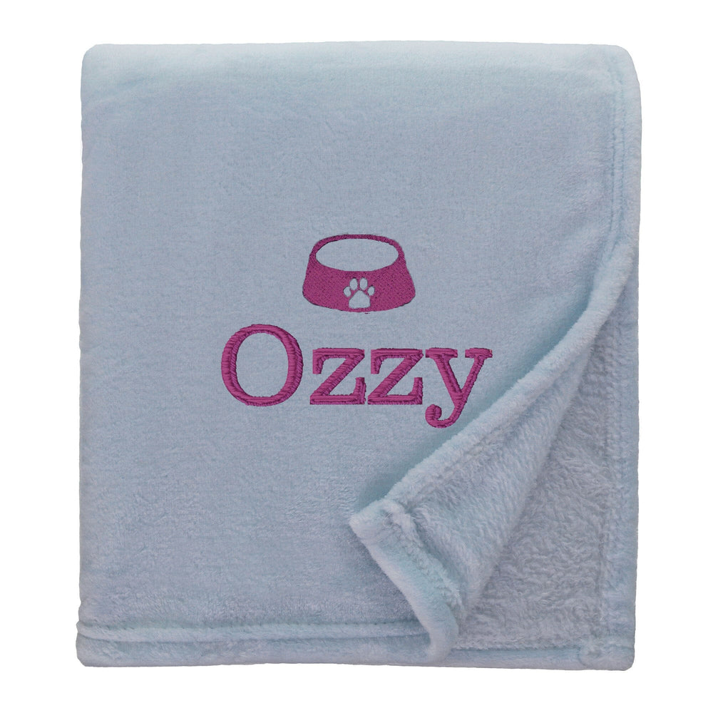 Personalised Shimmering Dog Throw with Pet Logo