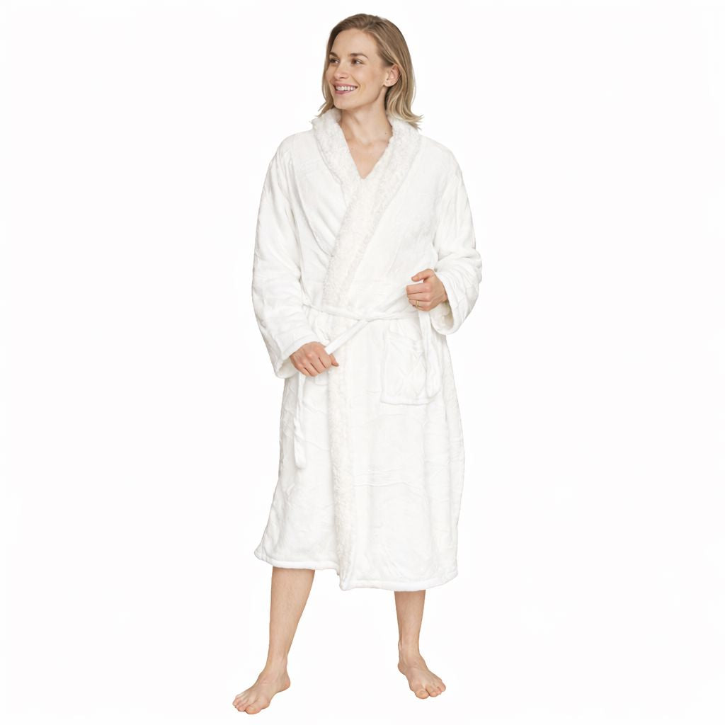 Personalised So Soft Bathrobe - Front and Back Embroidery