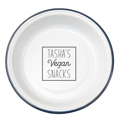 Personalised Vegan Snack Bowl white backdrop