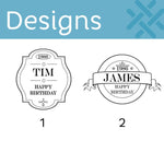 Personalised Vintage Style Banner Gin Glass