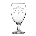 Personalised Vintage Style Stemmed Beer Glass Range