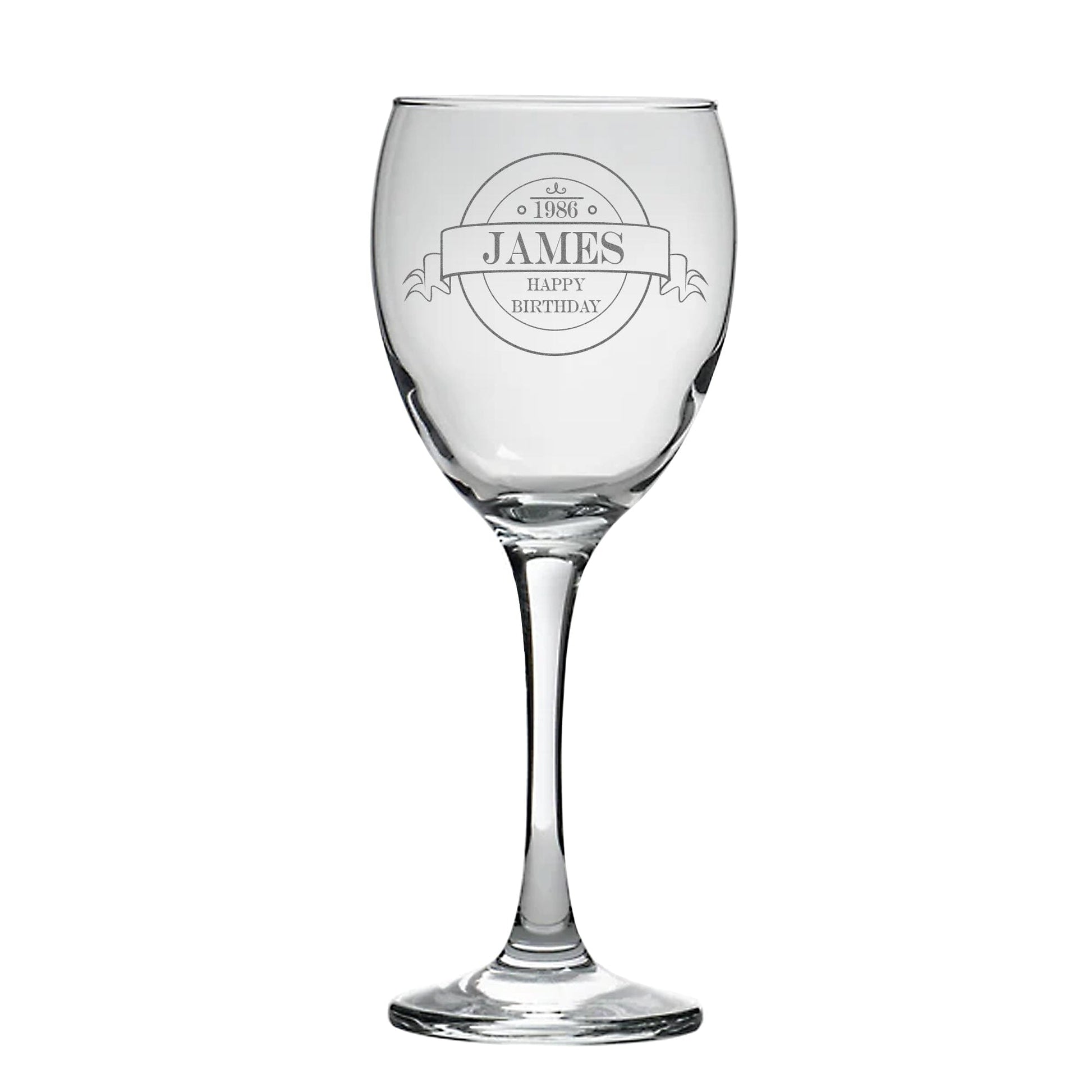 Personalised Vintage Style Wine Glass