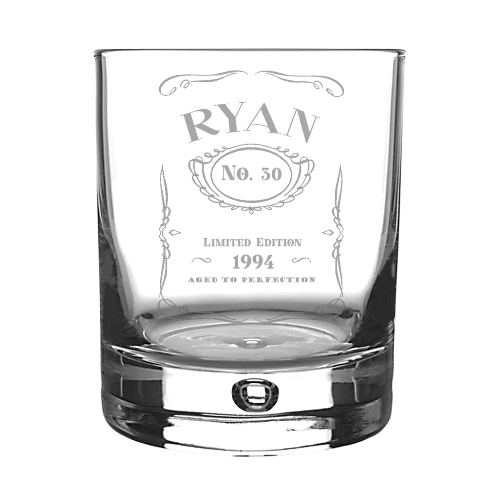 Personalised Vintage Styled Whiskey Glass