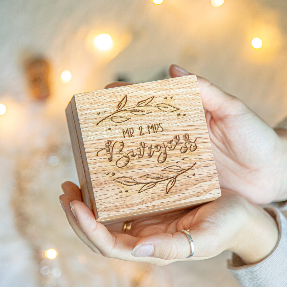 Personalised Wedding Mini Keepsake Box