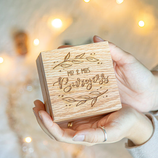 Personalised Wedding Mini Keepsake Box