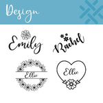 Personalised Wine Glass With Floral Design