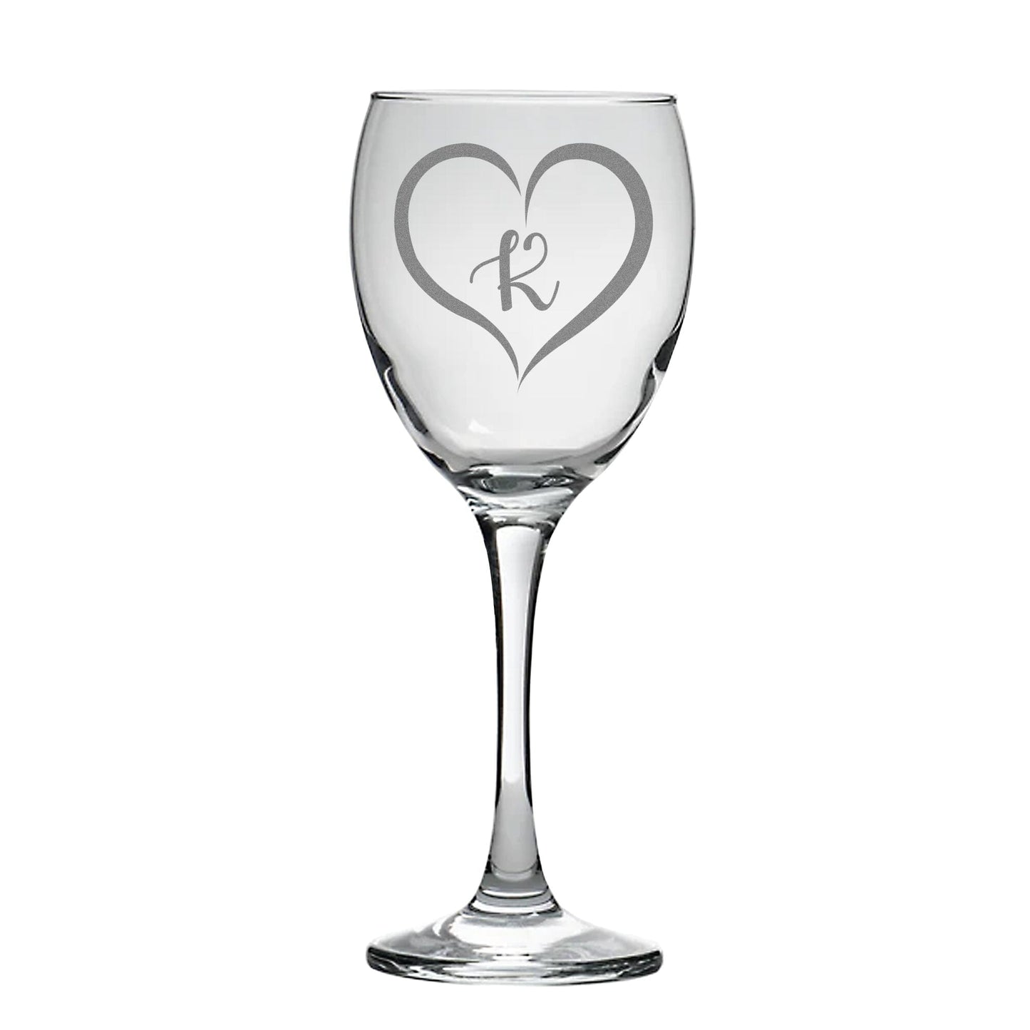 Personalised Wine Glass With Floral Design aztex