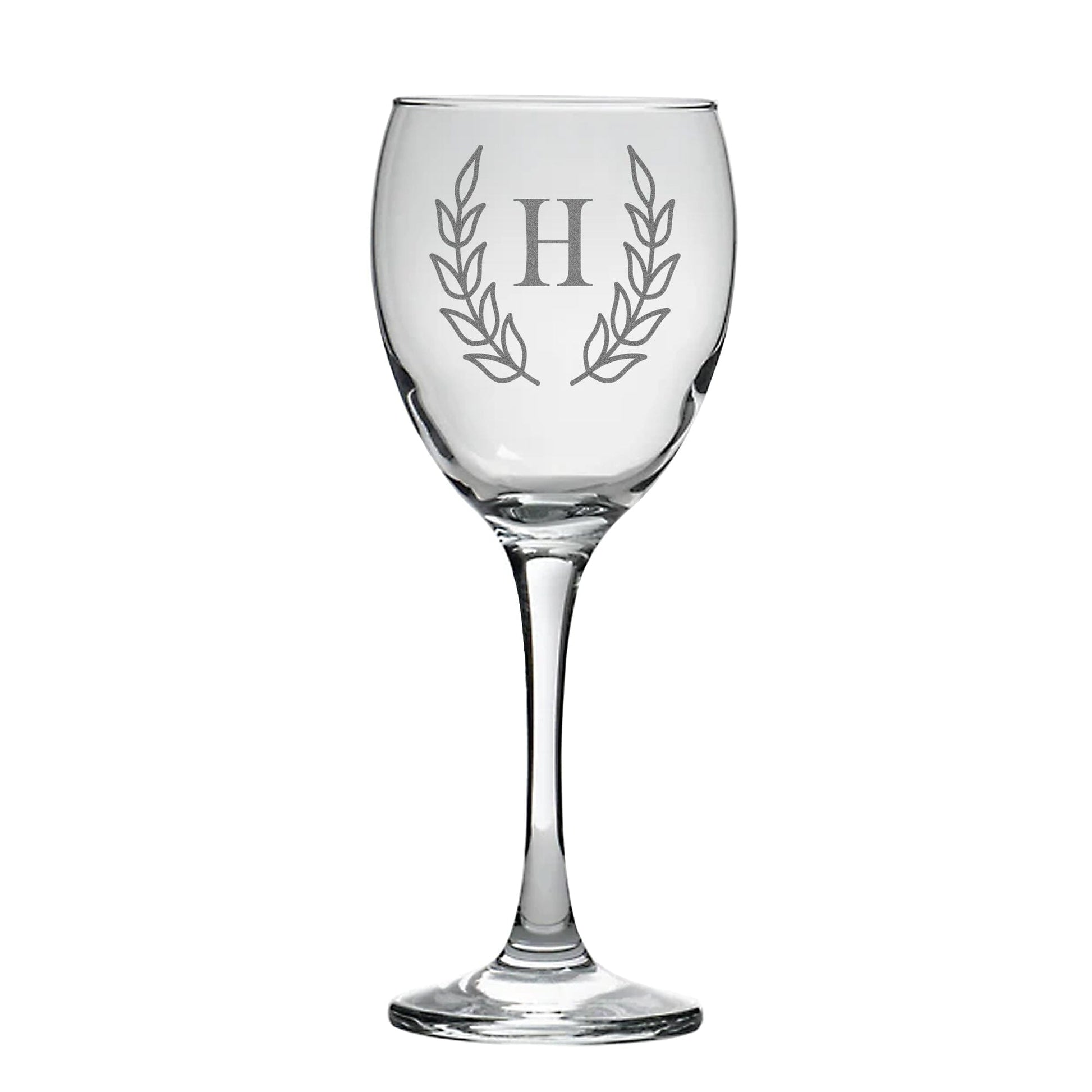 Personalised Wine Glass With Floral Design aztex