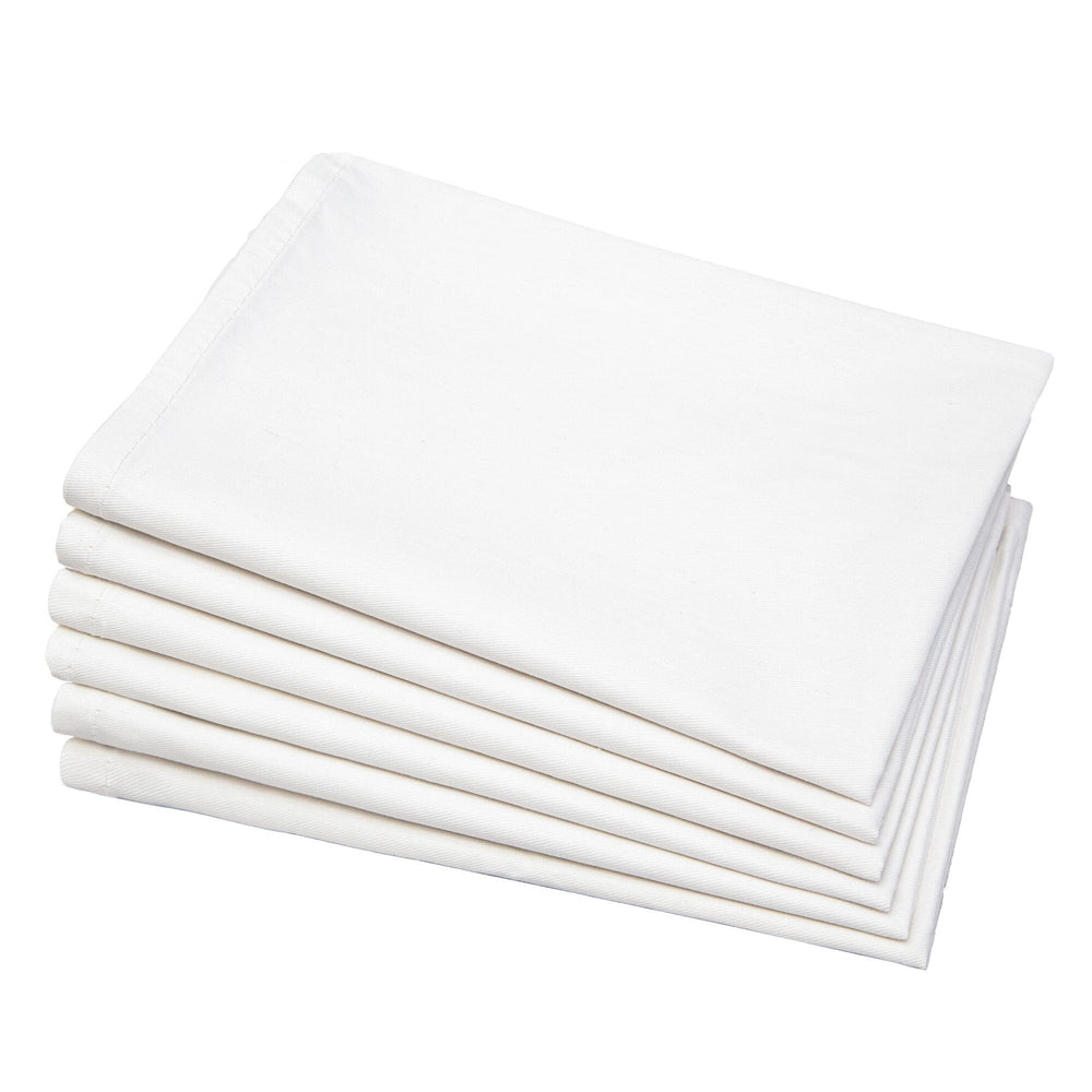 plain cotton tea towel on white background