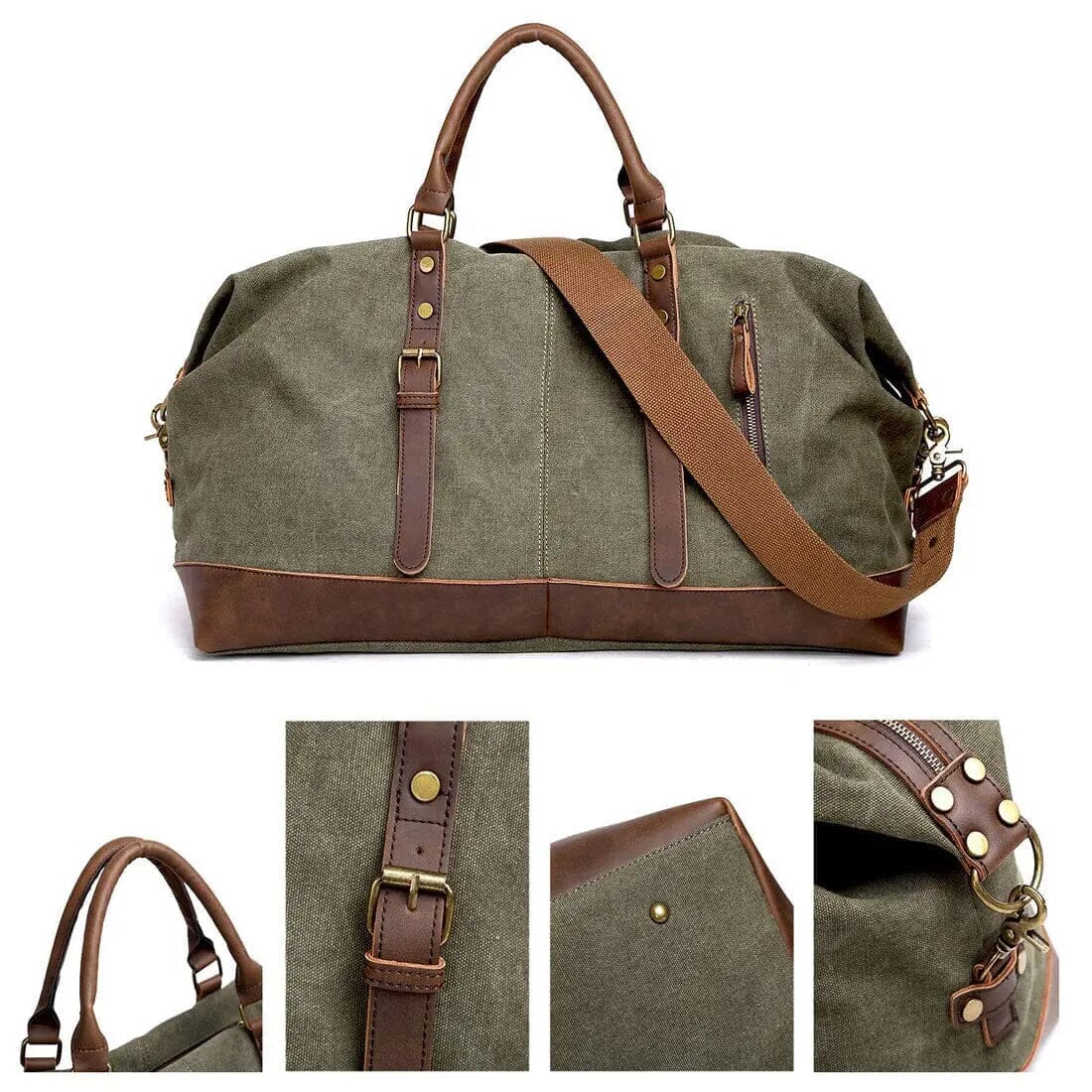 Large canvas holdall on sale