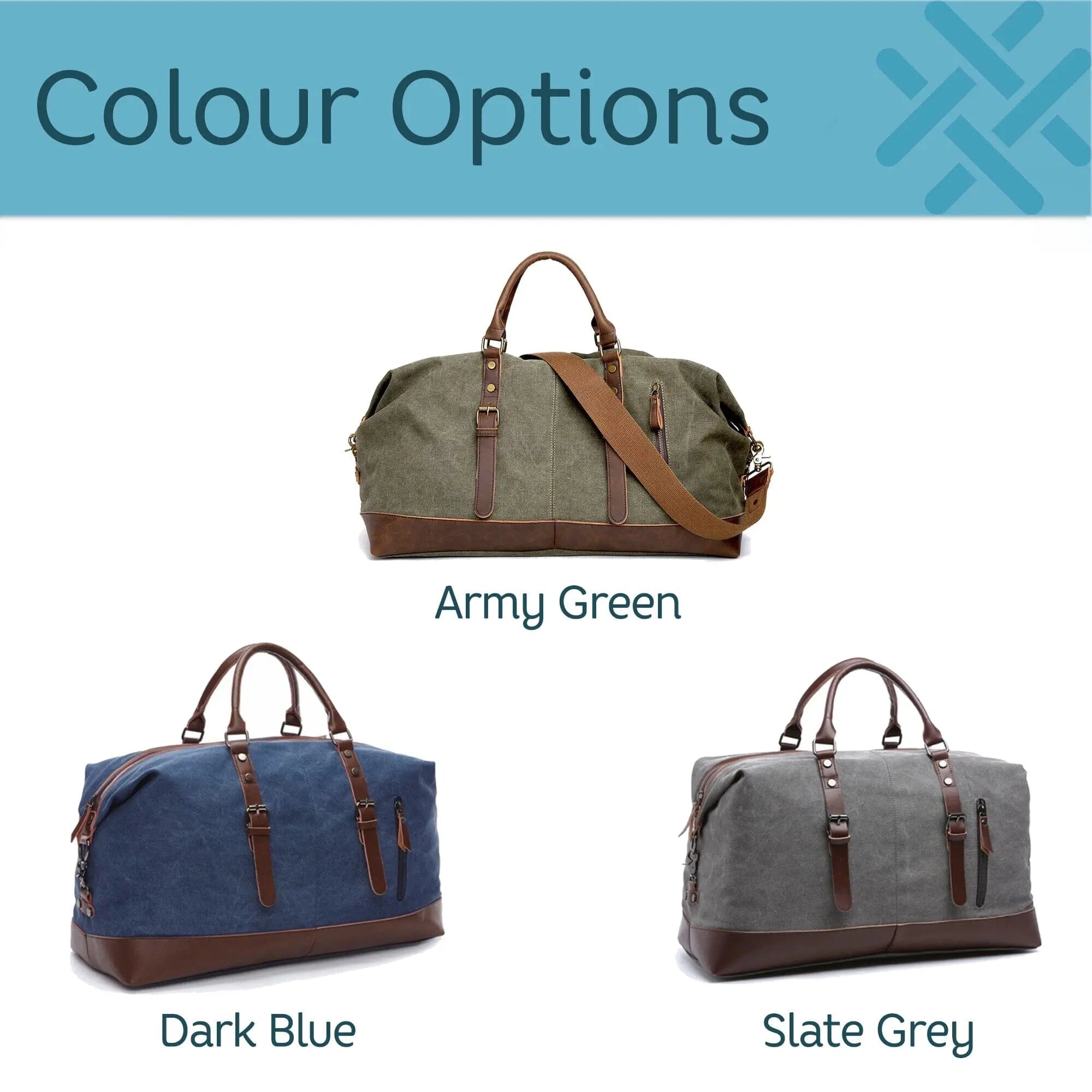 Large canvas holdall sale