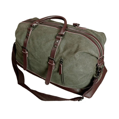 Premium Collection Large Canvas Holdall - Duncan Stewart 1978 Premium-Bag-Army-Green Duncan Stewart 1978