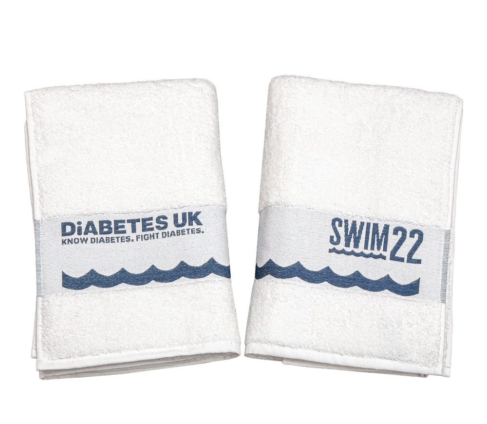 Jacquard woven border towel