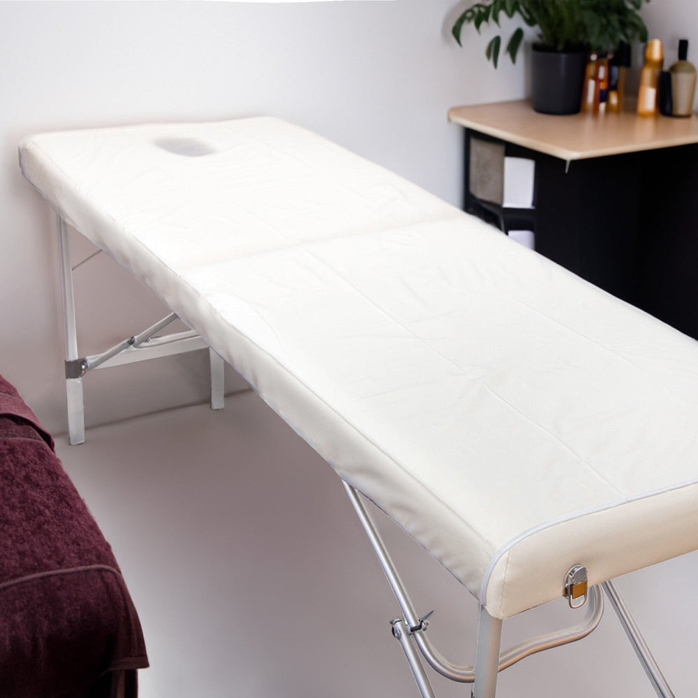 PVC Couch Cover with Tie Tapes - Lifestyle image in a salon