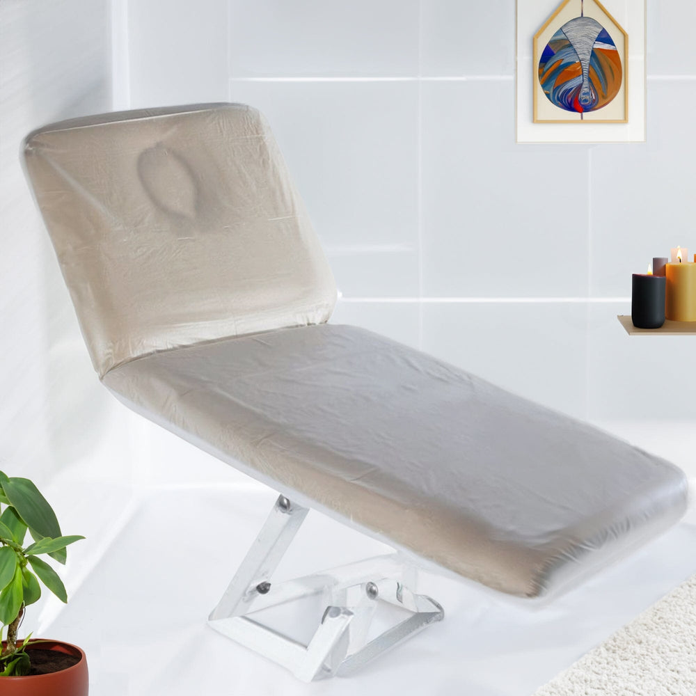 PVC Couch Cover with Tie Tapes - Lifestyle image in a salon