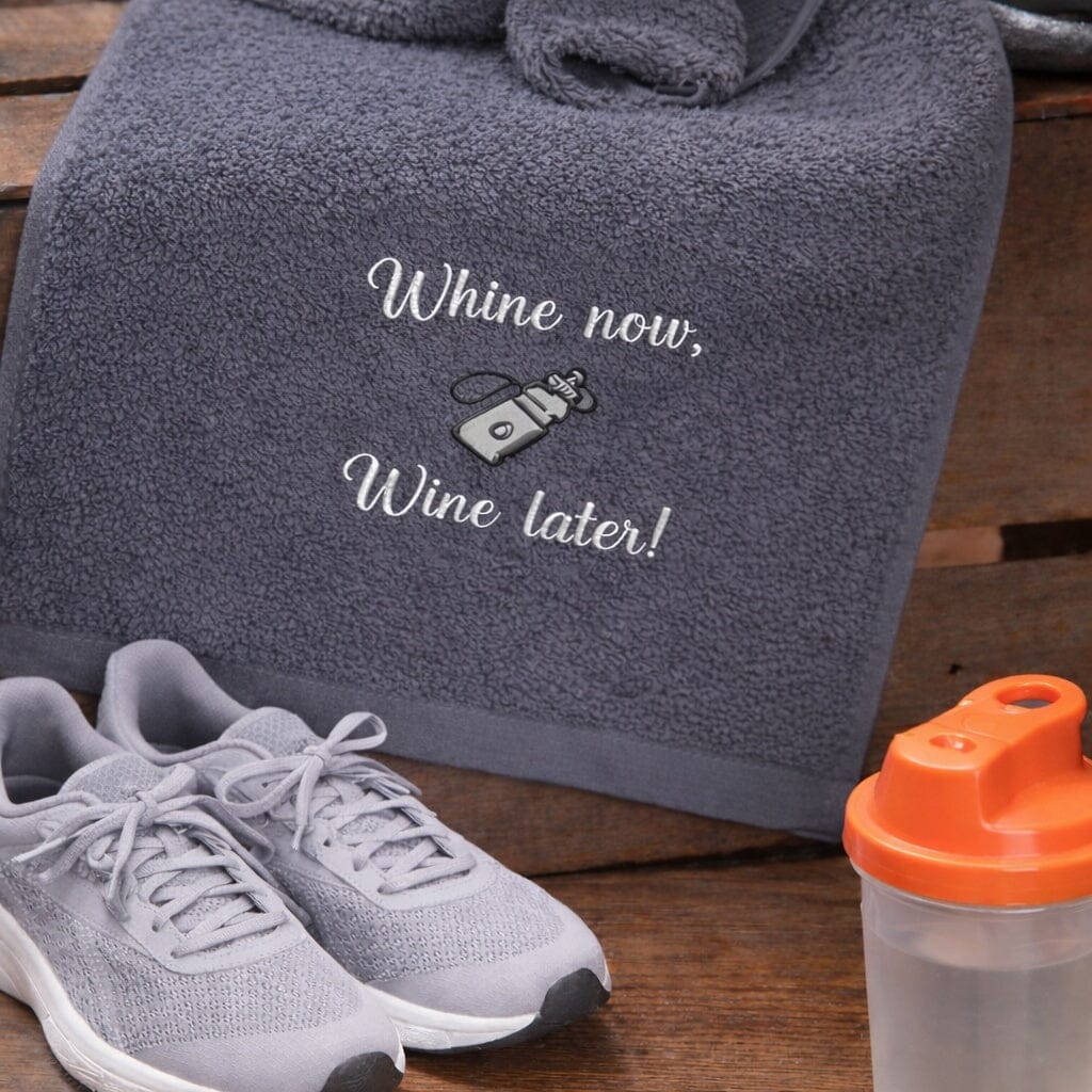 slate grey gym towel